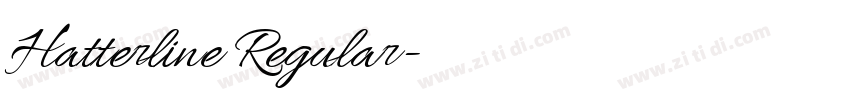 Hatterline Regular字体转换 Hatterline Regular字体转换